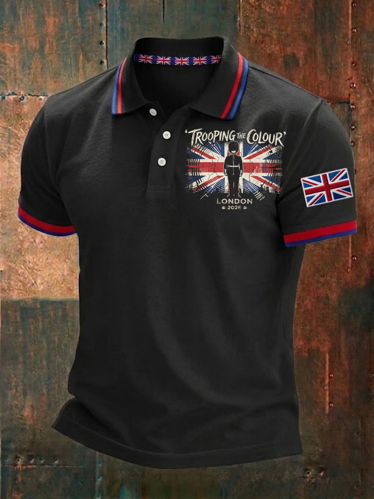 Men's King's Official Birthday Trooping The Colour Printed Shirt