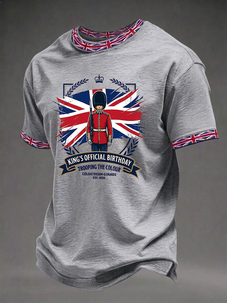 Men's King's Official Birthday Trooping The Colour Printed T-shirt