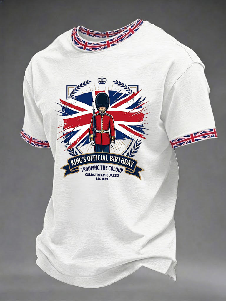 Men's King's Official Birthday Trooping The Colour Printed T-shirt