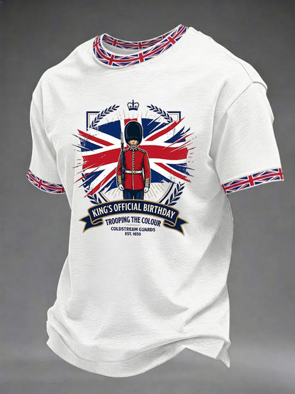 Men's King's Official Birthday Trooping The Colour Printed T-shirt