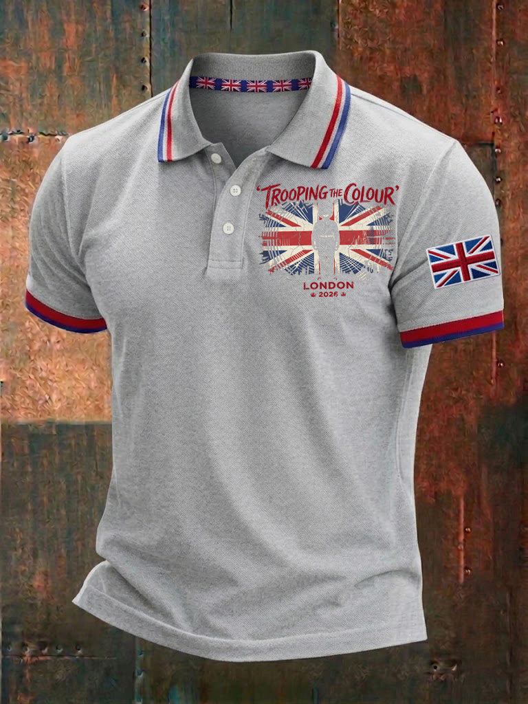 Men's King's Official Birthday Trooping The Colour Printed Shirt