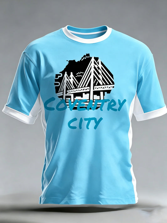 Men's Coventry Football Club Football Art Print T-Shirt