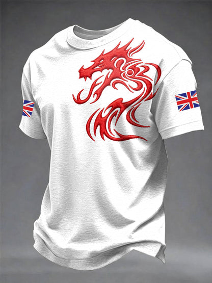 Men's Welsh Dragon Printed T-shirt
