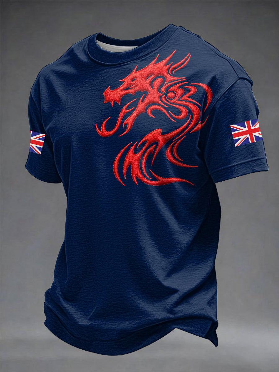 Men's Welsh Dragon Printed T-shirt