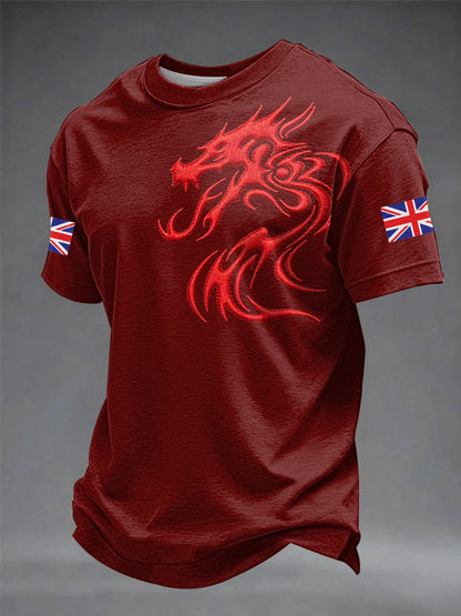 Men's Welsh Dragon Printed T-shirt