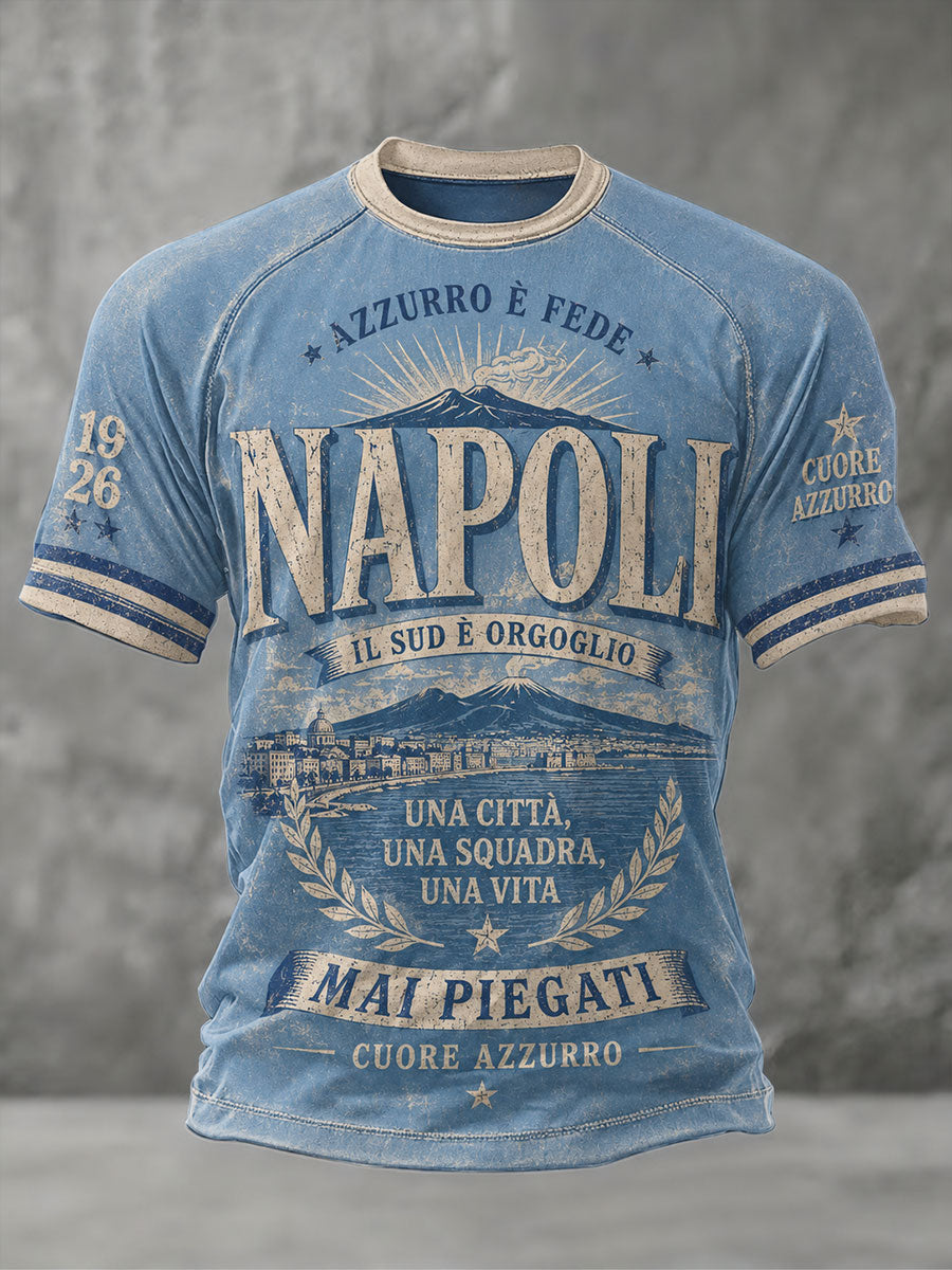 Men's Naples Football  Short Sleeve T-shirt
