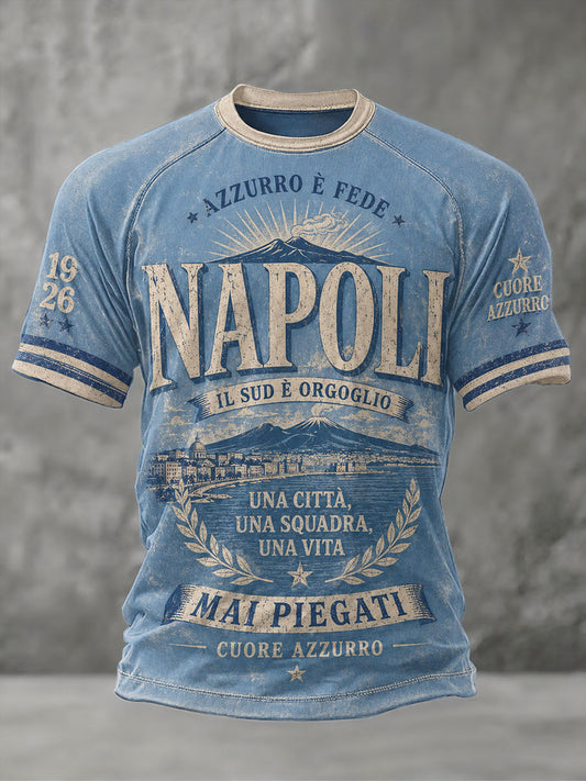 Men's Naples Football  Short Sleeve T-shirt