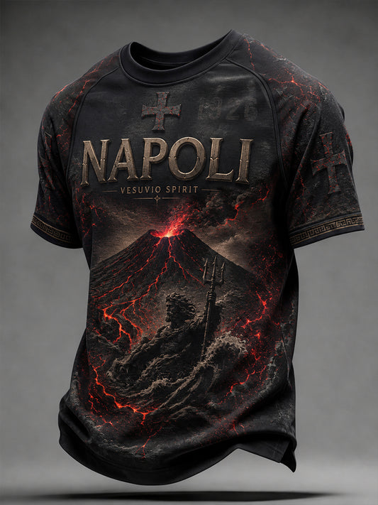 Men's Italian Football Napoli Short Sleeve T-Shirt