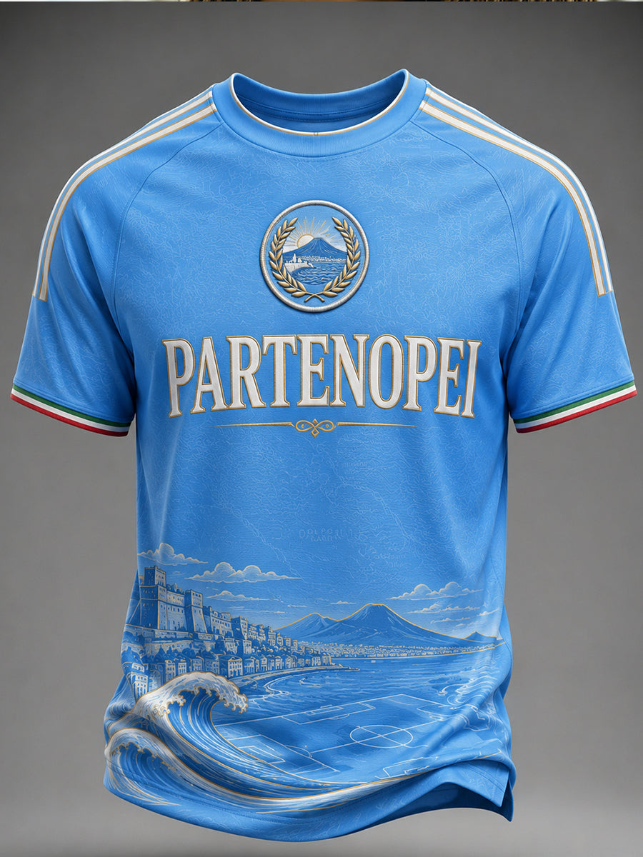 Men's Italian Football Napoli Short Sleeve T-Shirt