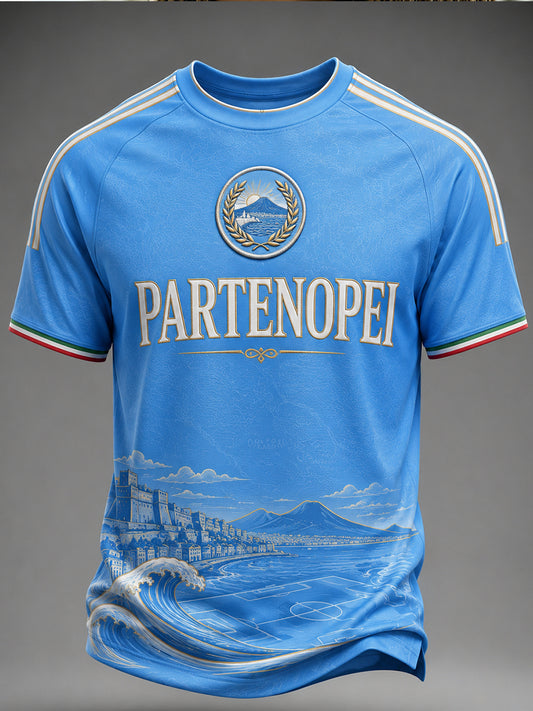 Men's Italian Football Napoli Short Sleeve T-Shirt