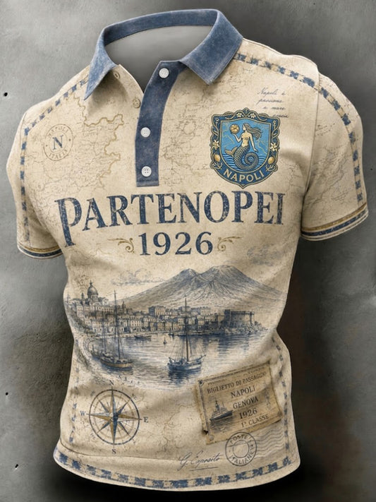 Men's Italian Football Napoli Short Sleeve T-Shirt