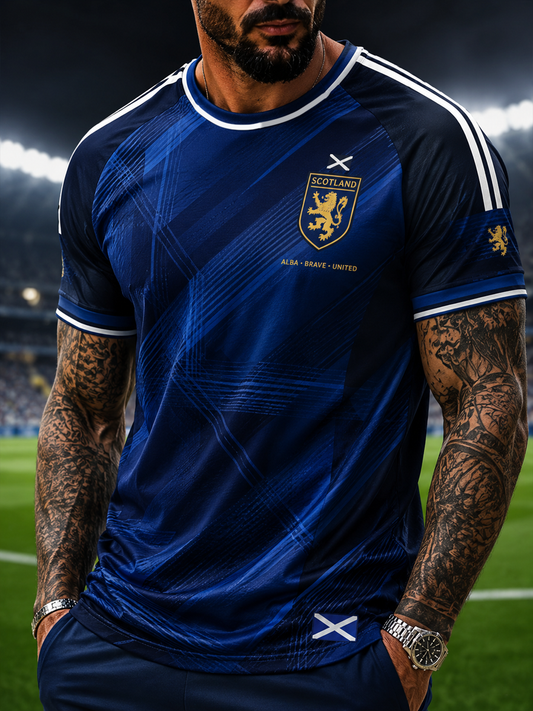Men's UK Football Lover Scotland Printed short sleeve t-shirt