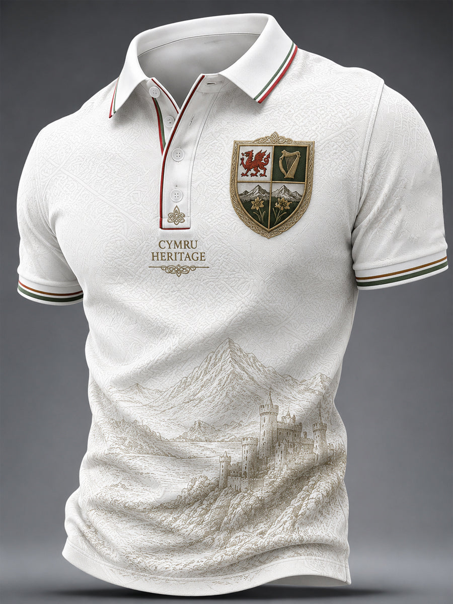 Men's Welsh Dragon Celtic Heritage Printed Shirt