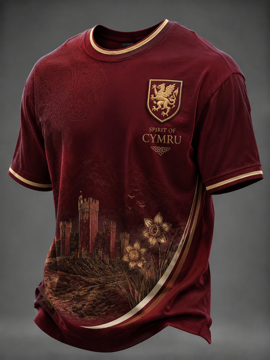 Men's Welsh Dragon Printed T-shirt