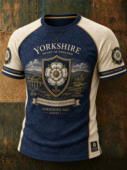 Men's Yorkshire England Short Sleeves T-Shirt