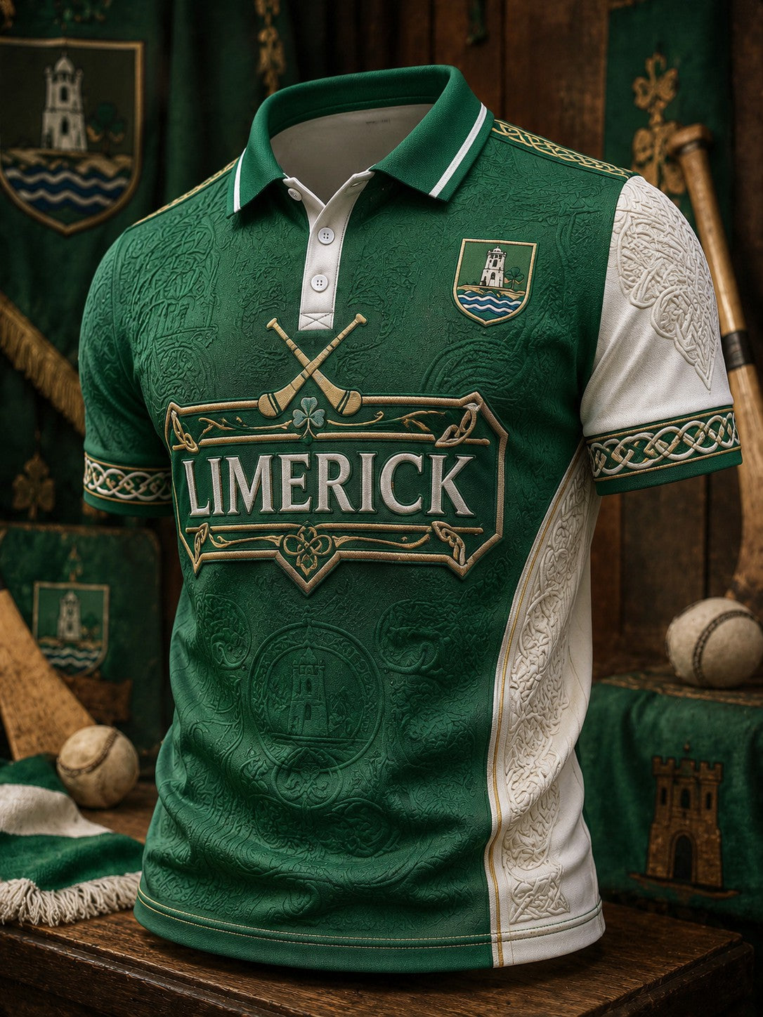 Men's Limerick Hurling Printed Shirt