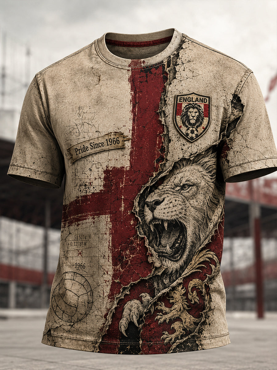 Men's British Football Legend 1966 Short Sleeve T-Shirt