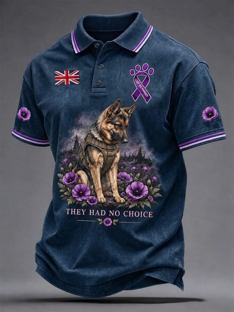Men's Lest We Forget They Had No Choice Print Shirt