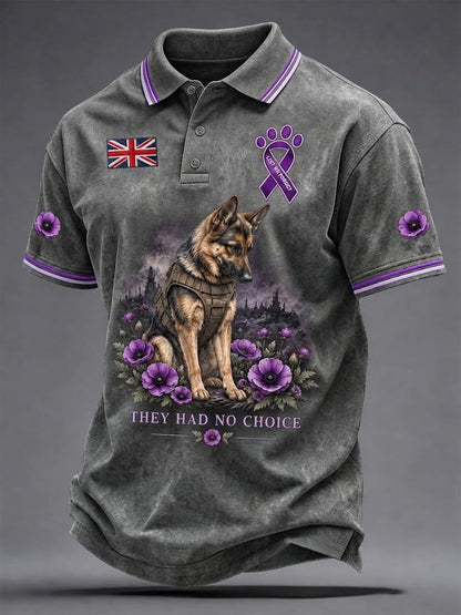 Men's Lest We Forget They Had No Choice Print Shirt