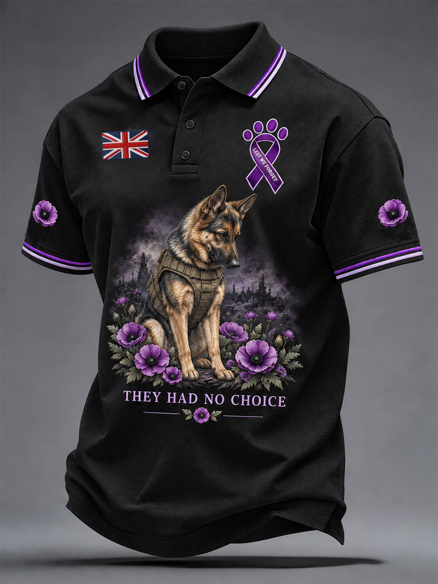 Men's Lest We Forget They Had No Choice Print Shirt