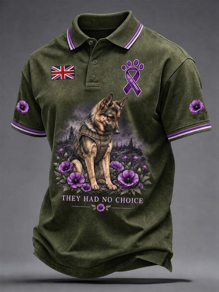 Men's Lest We Forget They Had No Choice Print Shirt