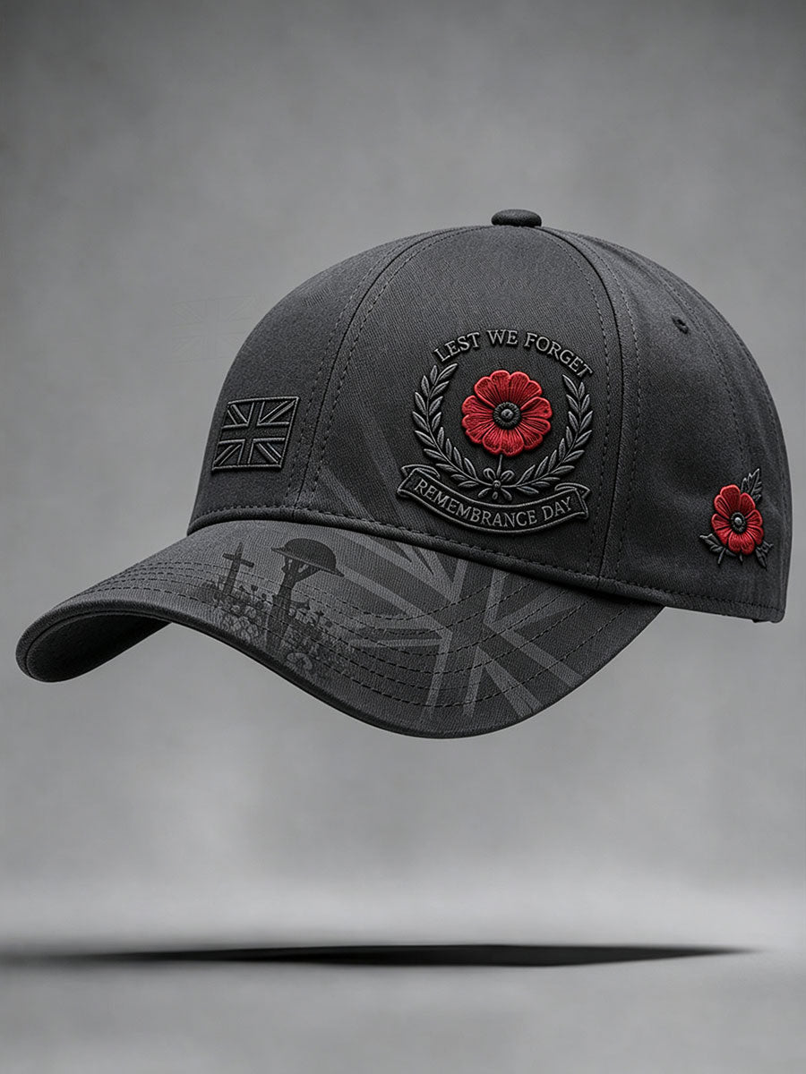 Unisex  Remembrance Day Lest We Forget Hat