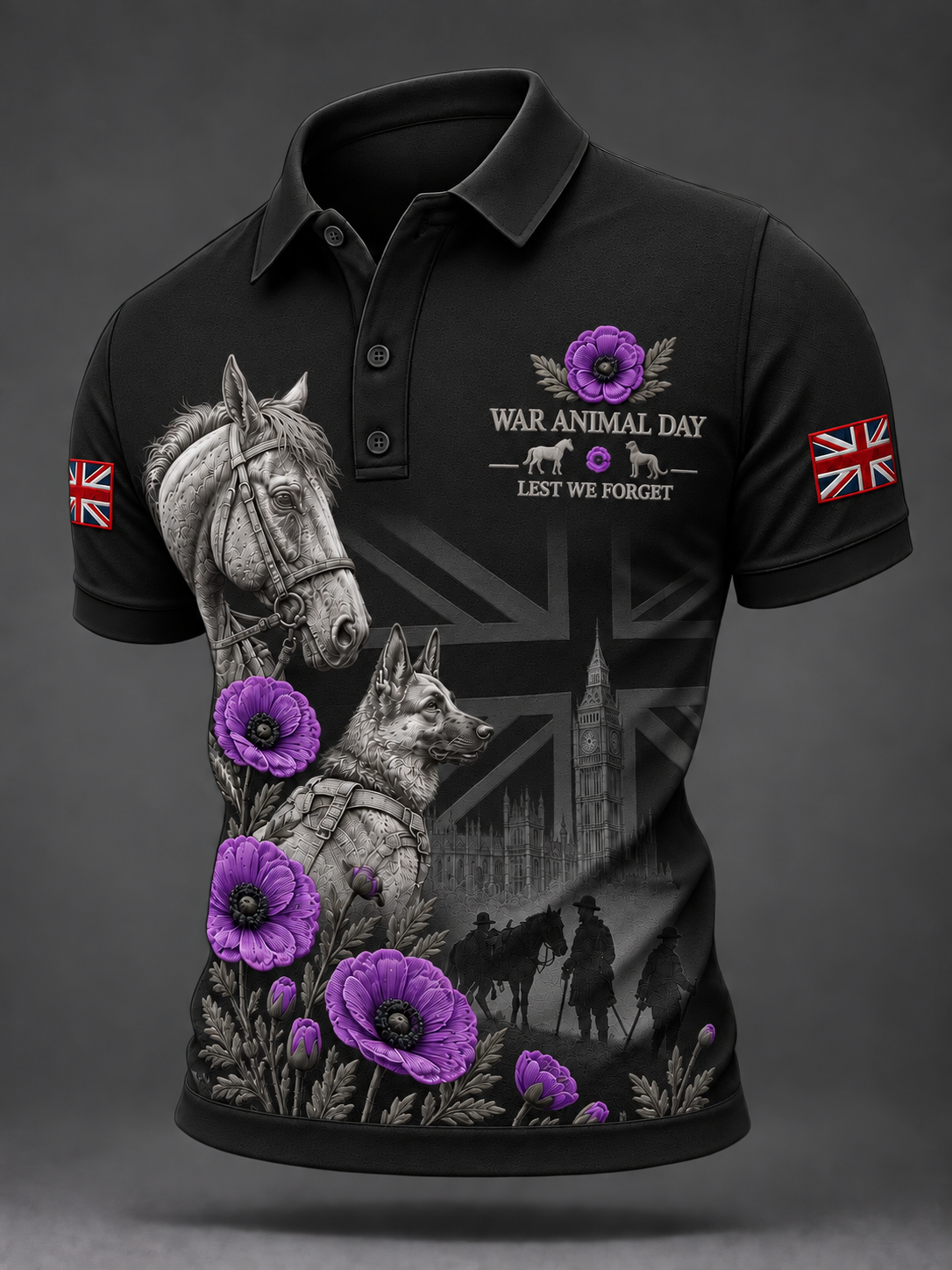 Men's Remembering The Animals Of War Shirt