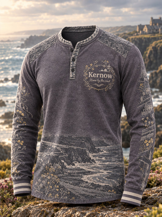Men's UK Cornwall Long-Sleeve Henley Shirt