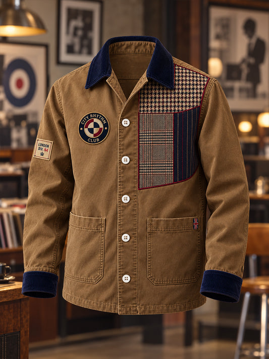 Men's Paul Weller and British Mod Culture Art Printed Jakcet