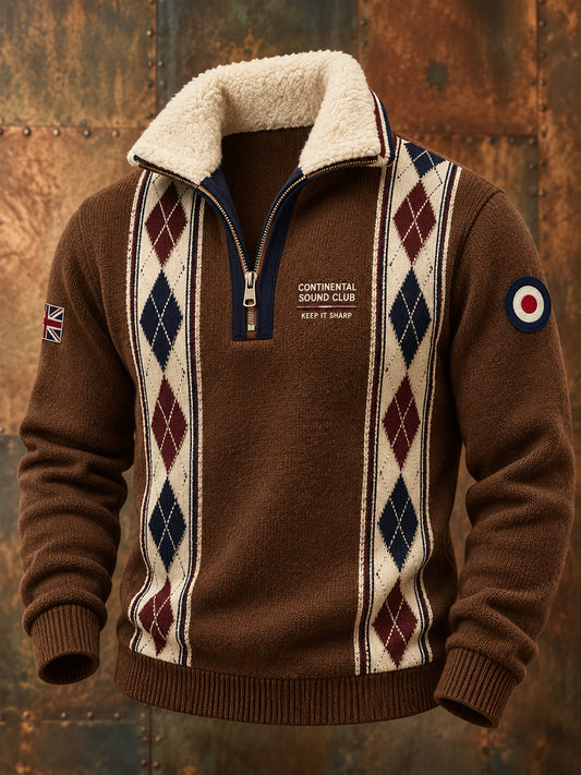 Men's Paul Weller  Mod Culture Fleece-Lined Stand-Collar Sweatshirt