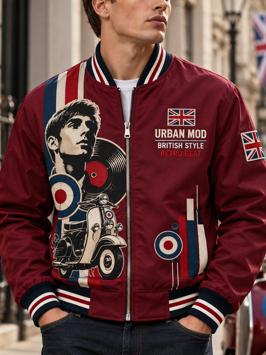 Men's Modern Culture Graphic Print Jacket