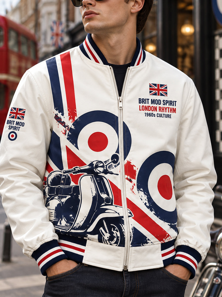 Men's Modern Culture Graphic Print Jacket