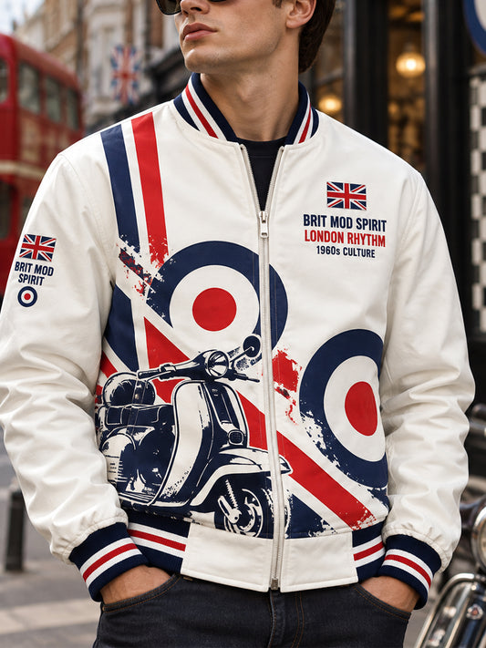 Men's Modern Culture Graphic Print Jacket