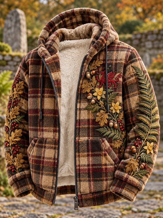 Men's Welsh-Style Print Flannel Jacket