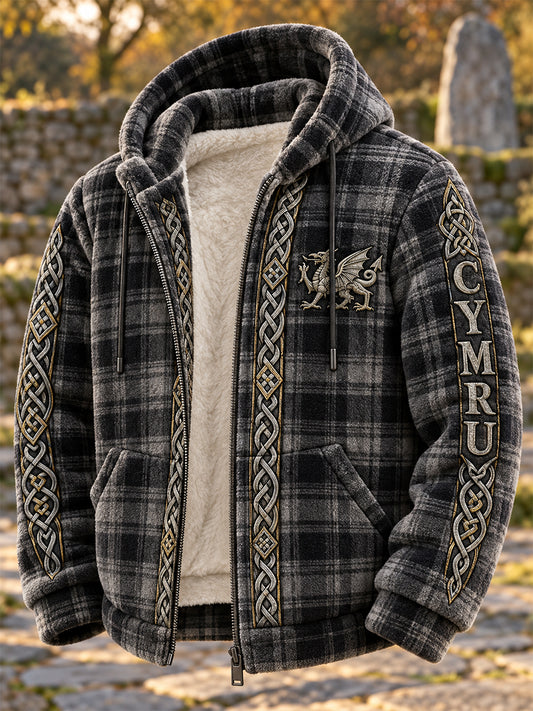 Men's Welsh-Style Print Flannel Jacket
