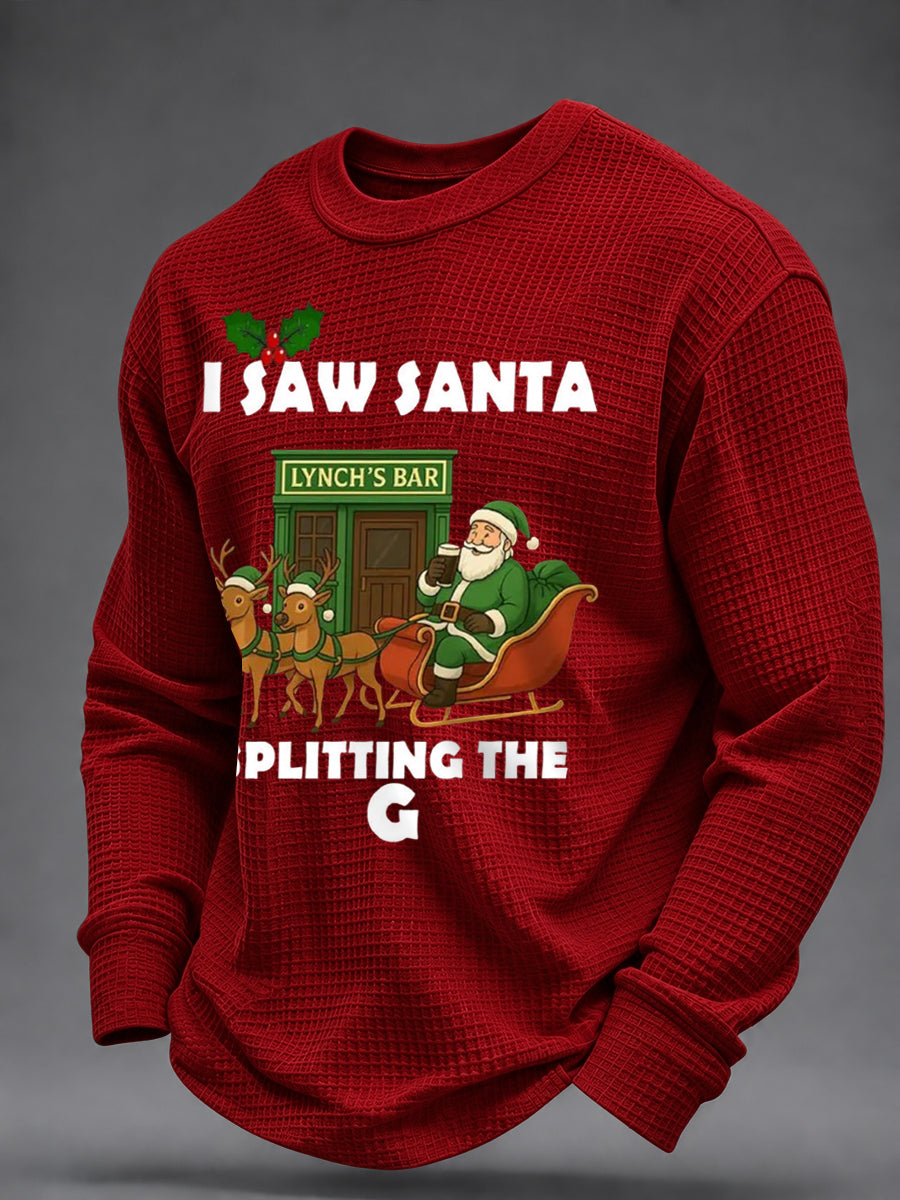Men's Irish Christmas Waffle Sweatshirt