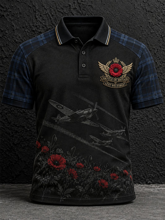 Men's Remembrance Day Lest We Forget Polo Shirt
