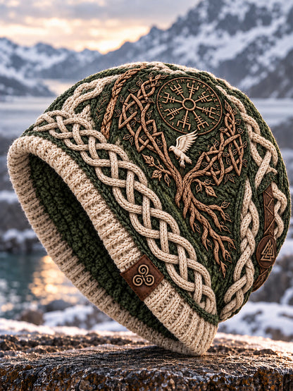 Viking Art Vintage Autumn And Winter Warm Cold Knitted Hat