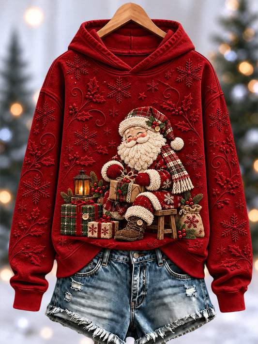 Women's Christmas Print Hoodie