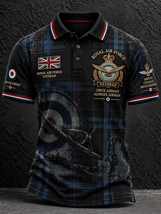 Men's British Veteran Printed polo shirt