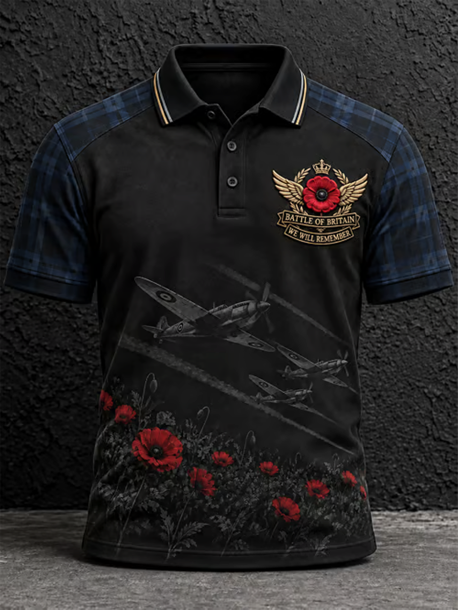 Men's British Veteran Printed polo shirt